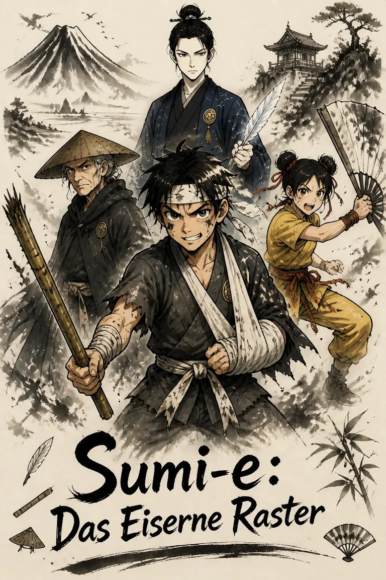 Sumi-e: Das Eiserne Raster, a historical manga experiment